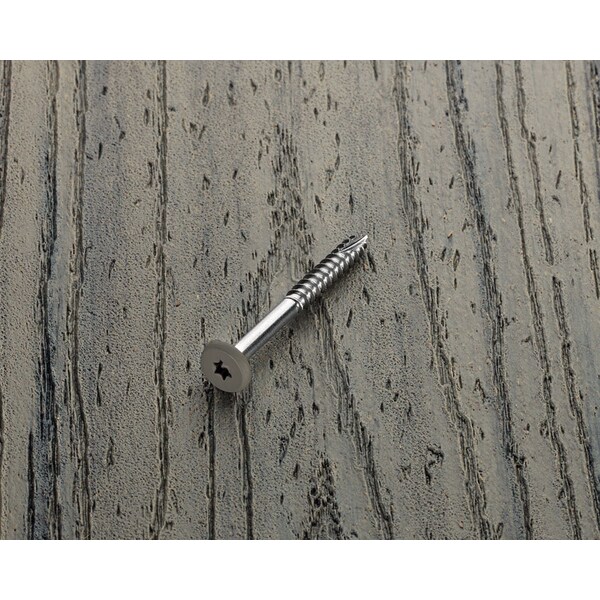 Starborn Deckfast No. 9 X 1-7/8 in. L Dark Gray Star Pan Head Fascia Screws 100 pk FST53L09188 - main